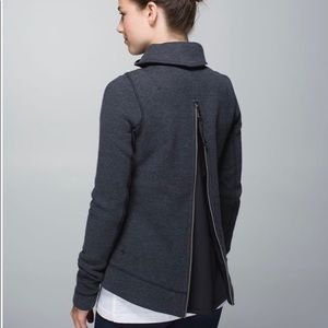 lululemon en route jacket heather gray sz 4